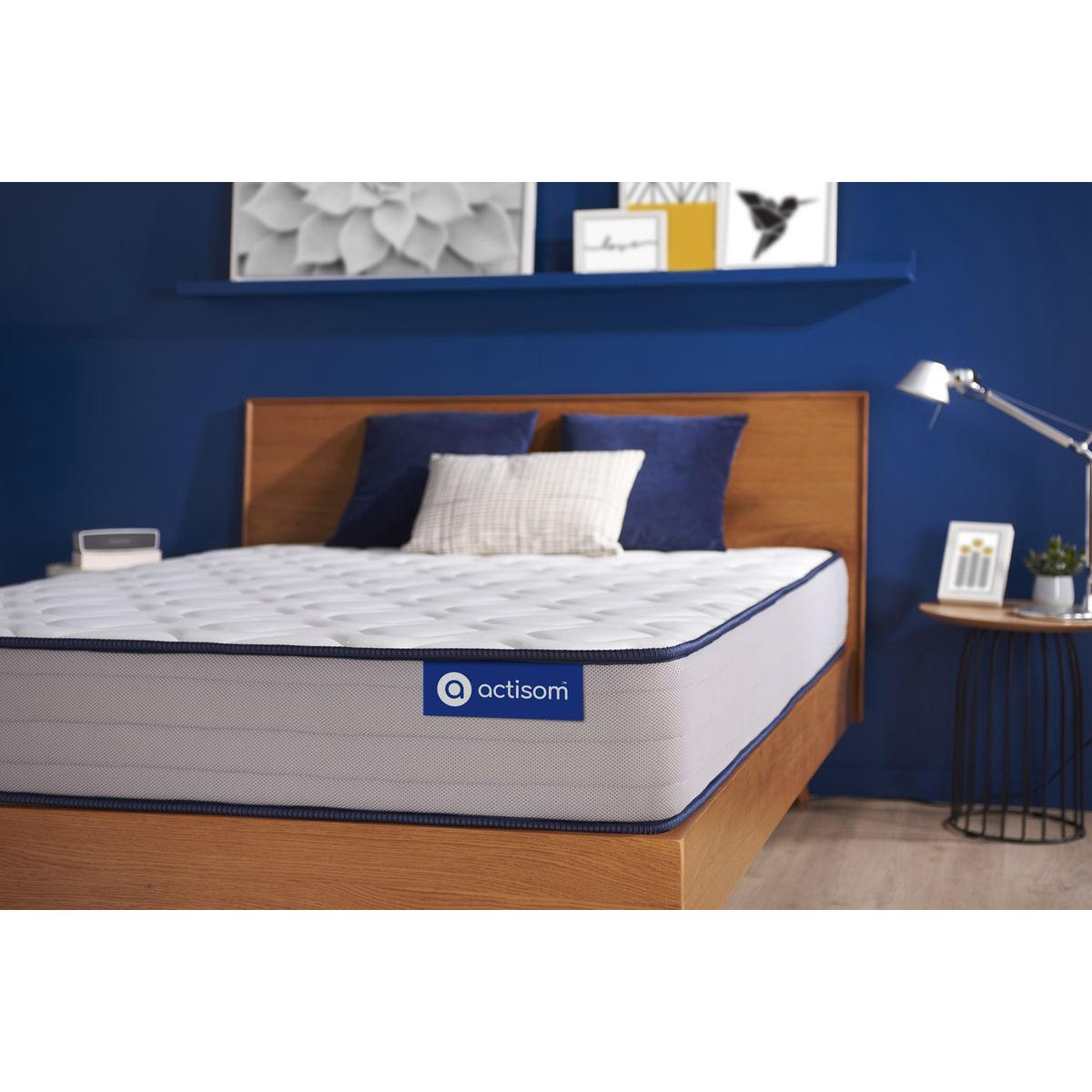 MATRATZE Actiflex form Taschenfederkern und Memory-Schaum 100 x 210 cm h3 - Weiß, Textil (100/210cm) - ACTISOM