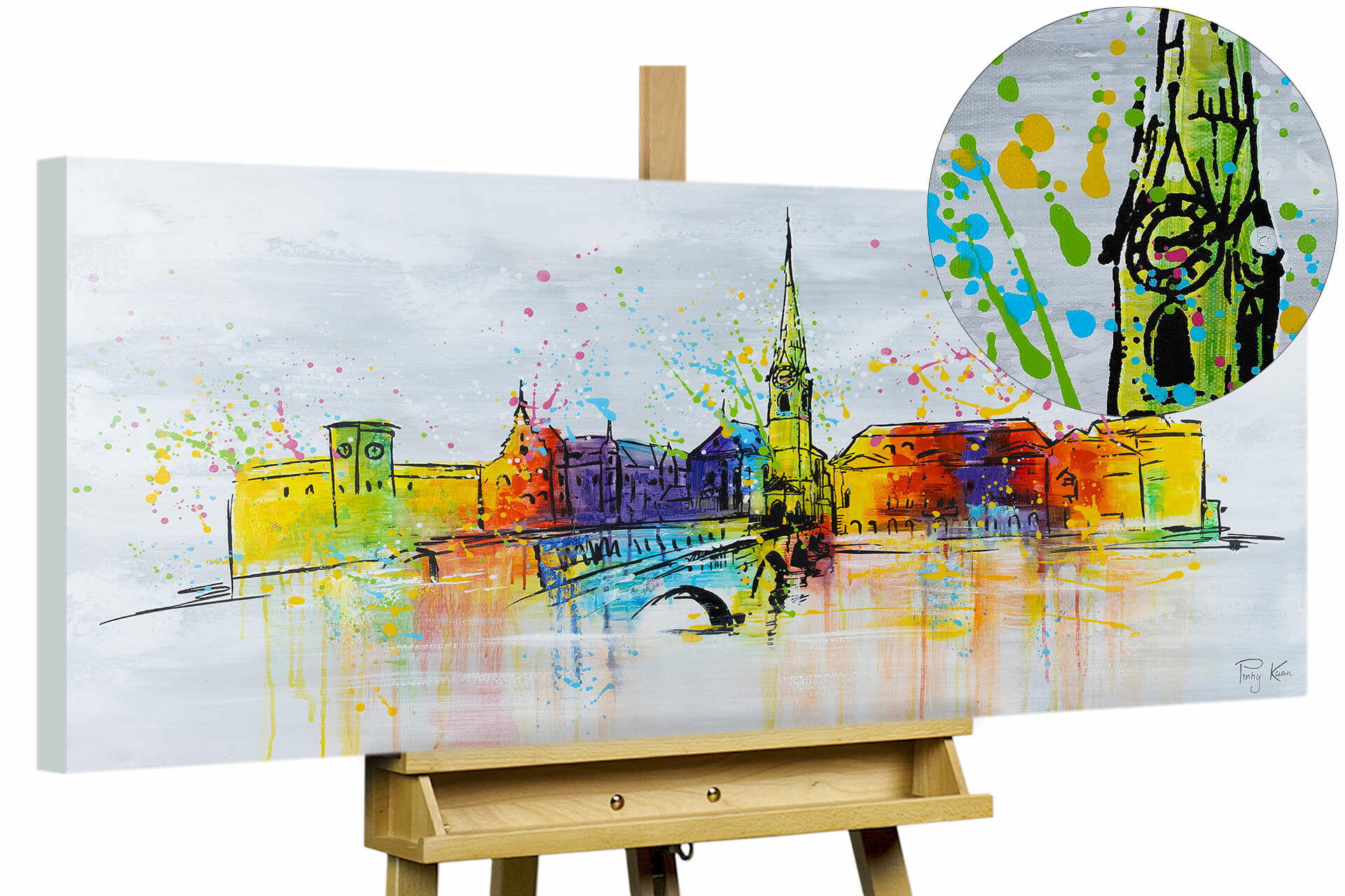 KUNSTLOFT OLEJOMALBA 120/60 cm, Město a architektura