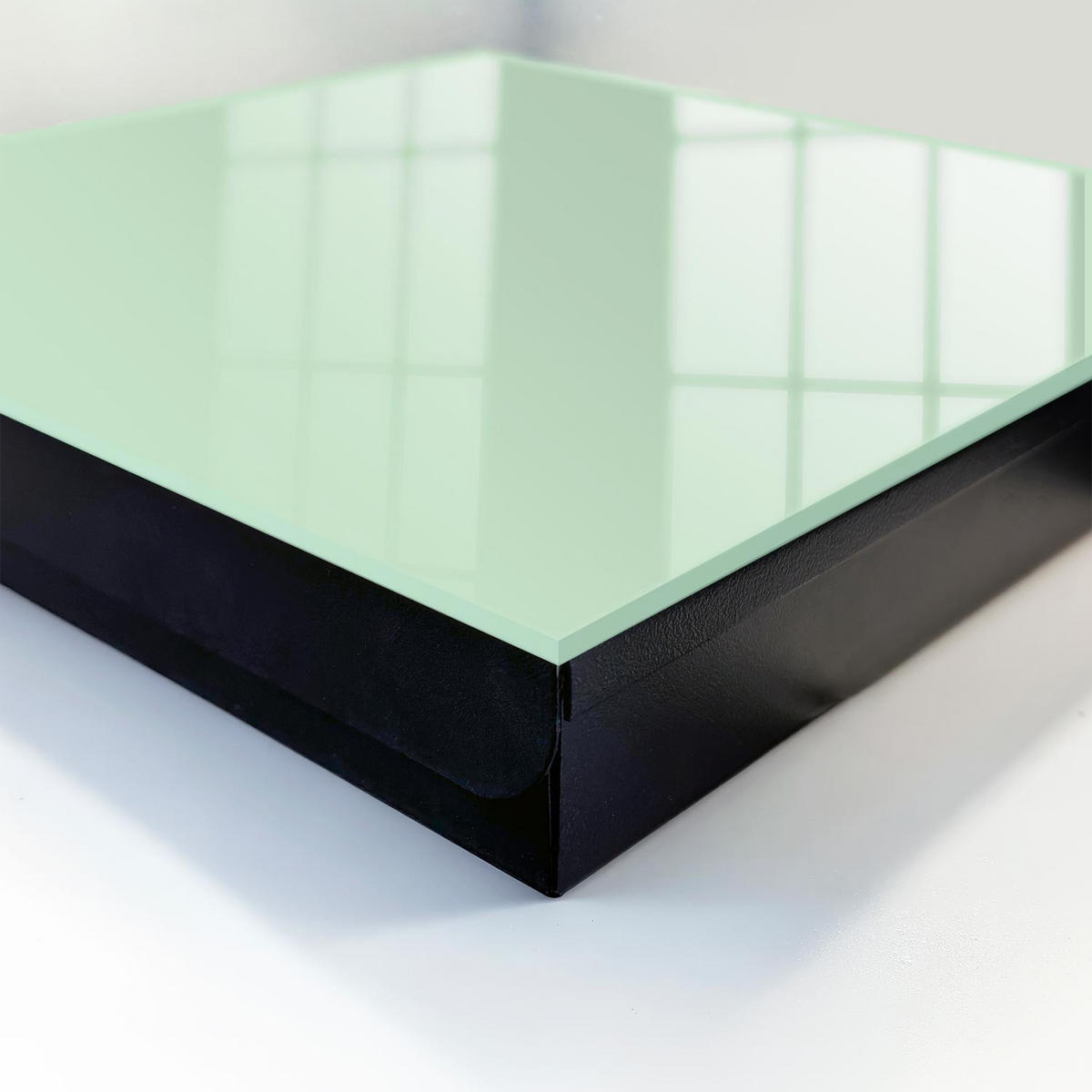 SCHLÜSSELBOX Schwarz 30x30 cm- Türöffnung nach rechts - Mintgrün - Grün, Metall (30/30/5cm) - TULUP