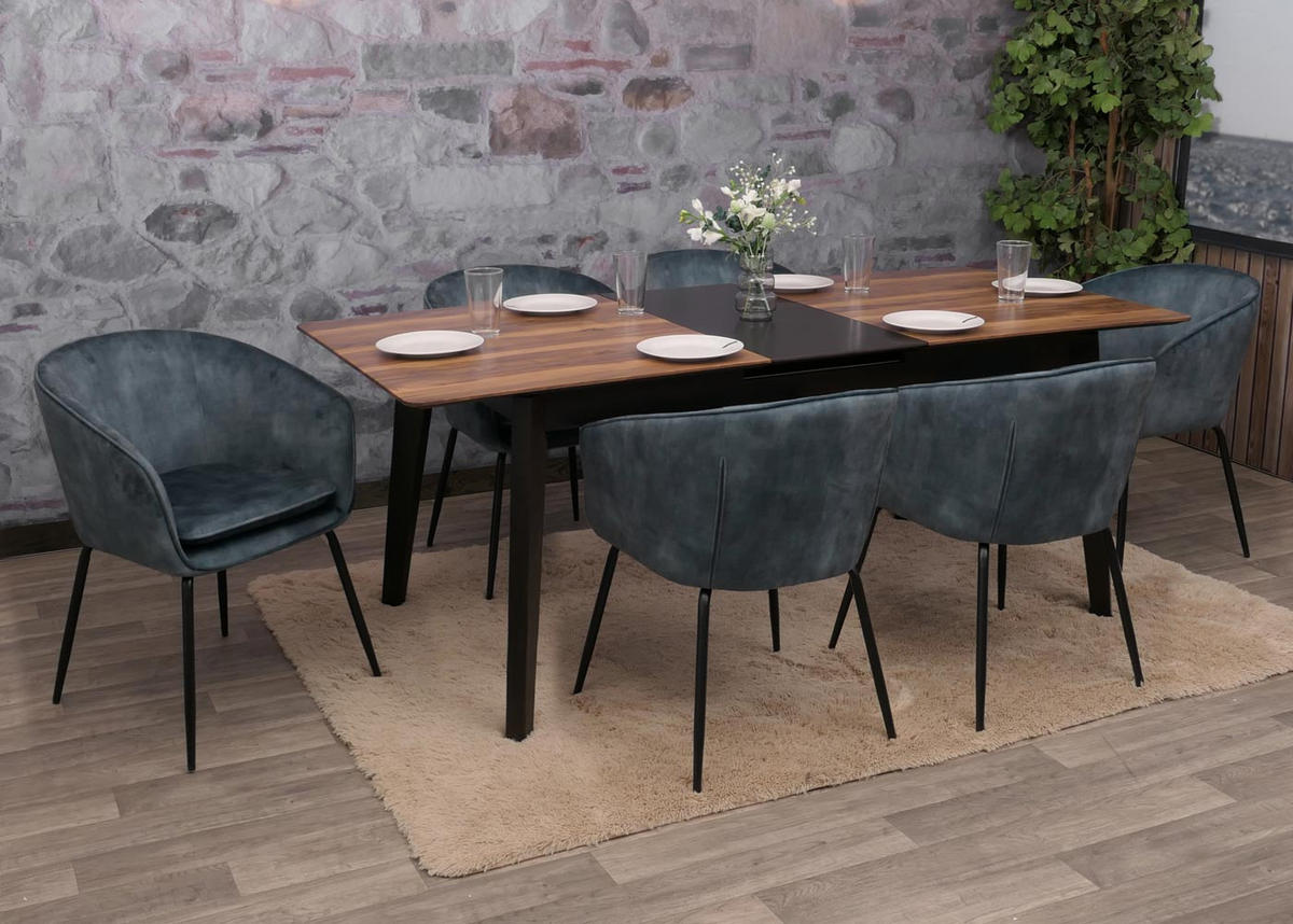 ESSZIMMERSTUHL Blau - Blau, Textil (57/79/53cm) - MCW