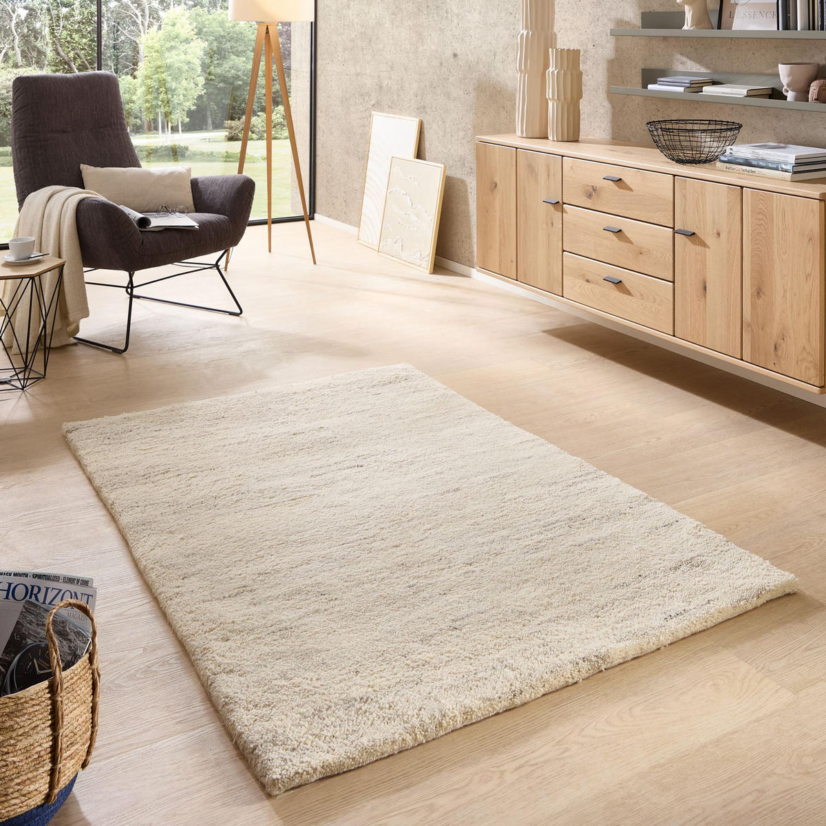 BERBERTEPPICH Marok T 120x180 cm - Beige, Textil (120/180cm) - Natur Pur