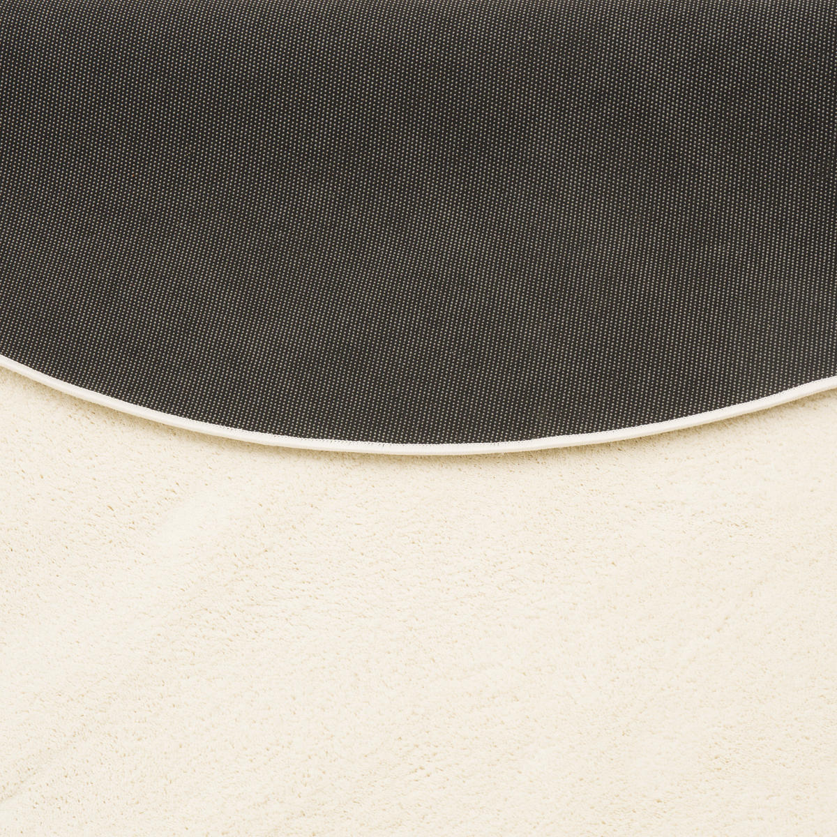HOCHFLOR LANGFLOR TEPPICH SUPER SOFT MELIA RUND - Creme, Textil (160/160cm) - Pergamon
