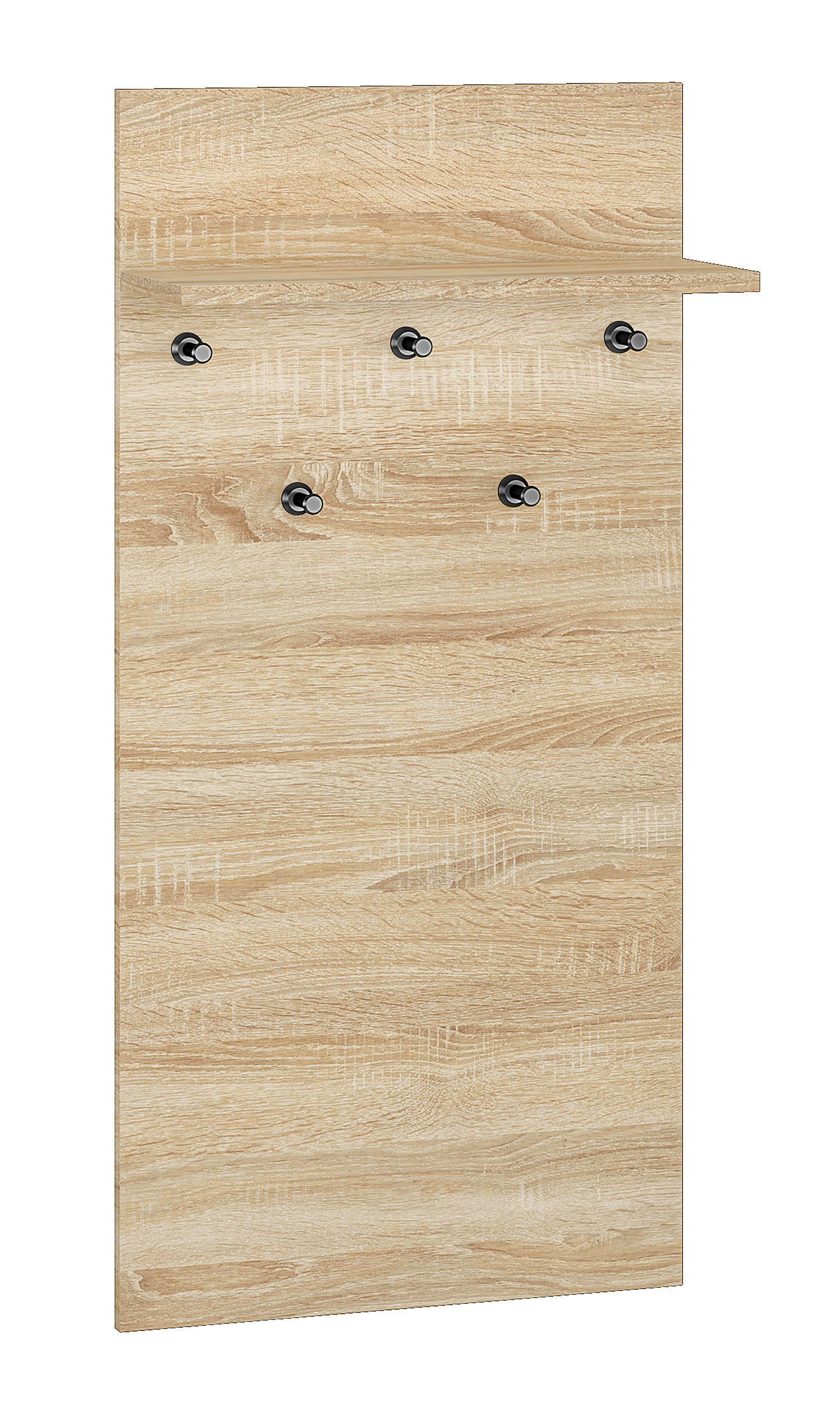 GARDEROBENPANEEL Caro Sonoma Eiche hell 50 / 24 / 103cm - Braun, Holz/Holzwerkstoff (50/103/24cm) - Feldmann-Wohnen