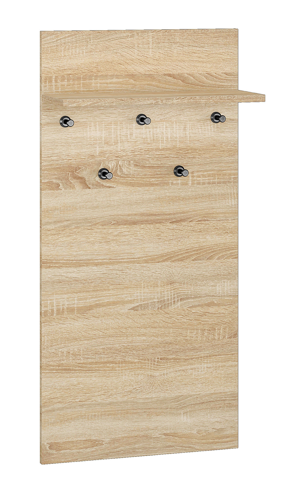 GARDEROBENPANEEL Caro Sonoma Eiche hell 50 / 24 / 103cm - Braun, Holz/Holzwerkstoff (50/103/24cm) - Feldmann-Wohnen