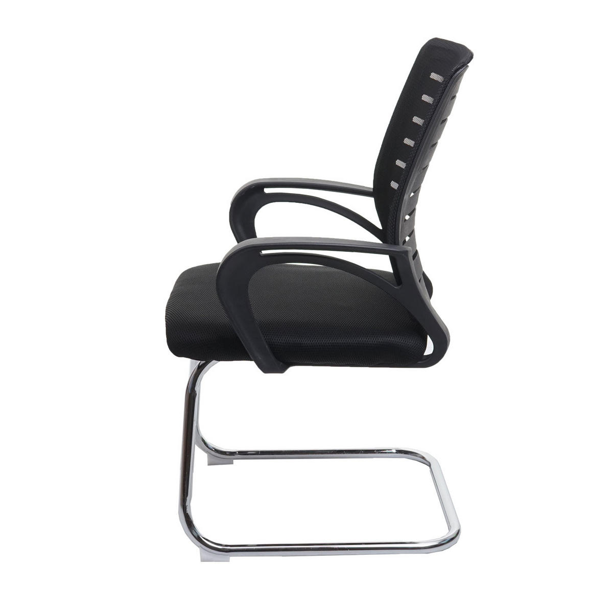 KONFERENZSTUHL Schwarz - Schwarz, Textil (60/94/49cm) - MCW