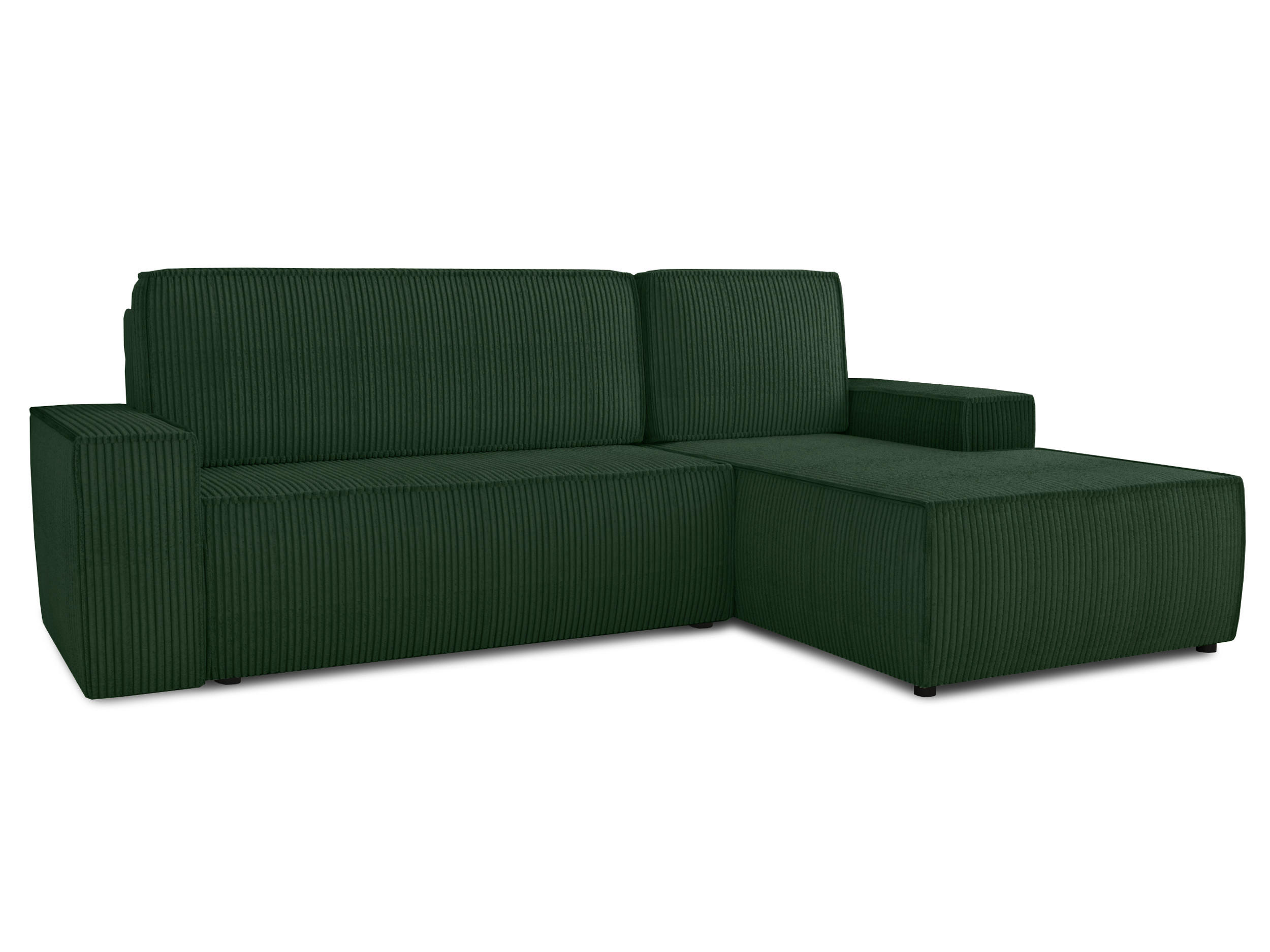 ECKSOFA Totti L, Seite: Rechts - Grün, Holz/Textil (246/144cm) - Sofnet