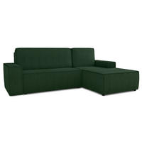 ECKSOFA Totti L, Seite: Rechts - Grün, Holz/Textil (246/144cm) - Sofnet