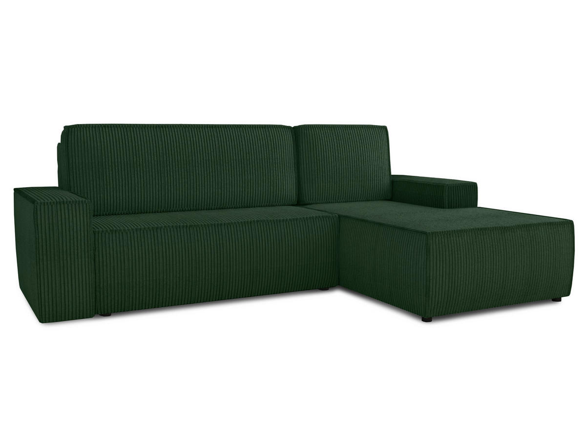ECKSOFA Totti L, Seite: Rechts - Grün, Holz/Textil (246/144cm) - Sofnet