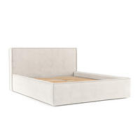POLSTERBETT Sato mit Stauraum 120/200 cm Creme im Bonita Stoff - Creme/Schwarz, Holz/Holzwerkstoff (120/200cm) - AltaBeds