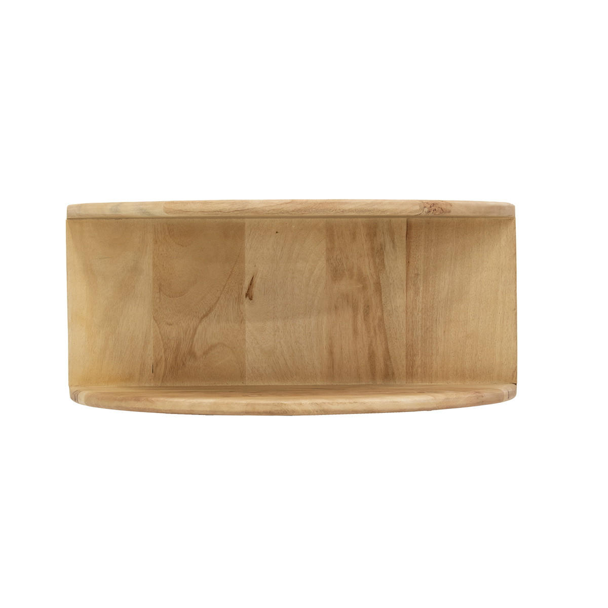 SCHWEBENDER Nachttisch aus Mangoholz, Natur - Braun, Holz (45/22/28cm) - Giga Meubel