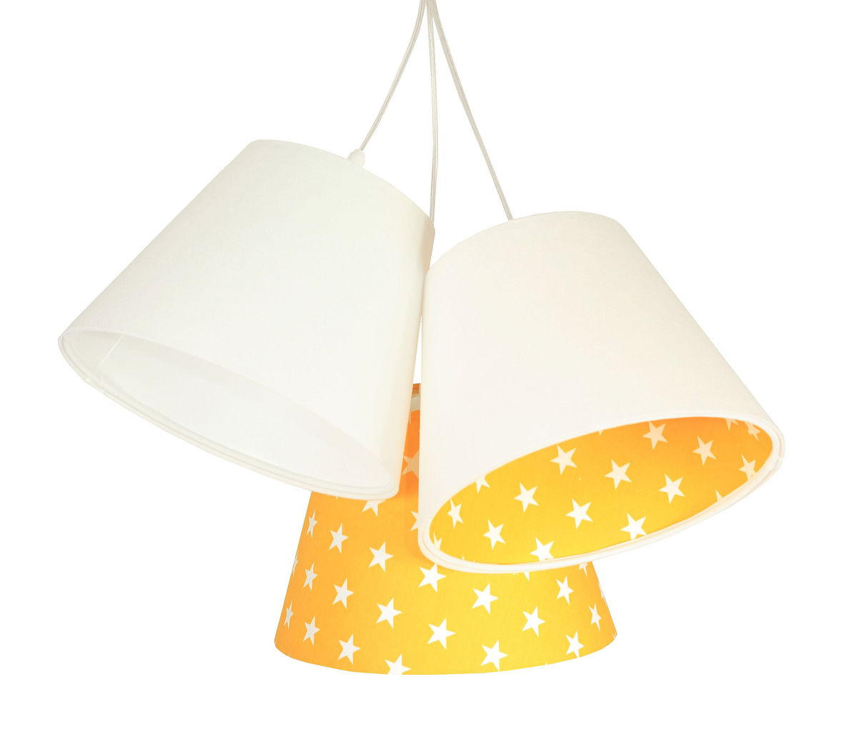 HÄNGELEUCHTE Weiß 26/19 cm - Gelb, Kunststoff (26/0.8/19cm) - ONZENO