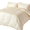 BIO-BETTWÄSCHE Satin Fadendichte 400 - Creme, Textil (135/200cm) - Homescapes
