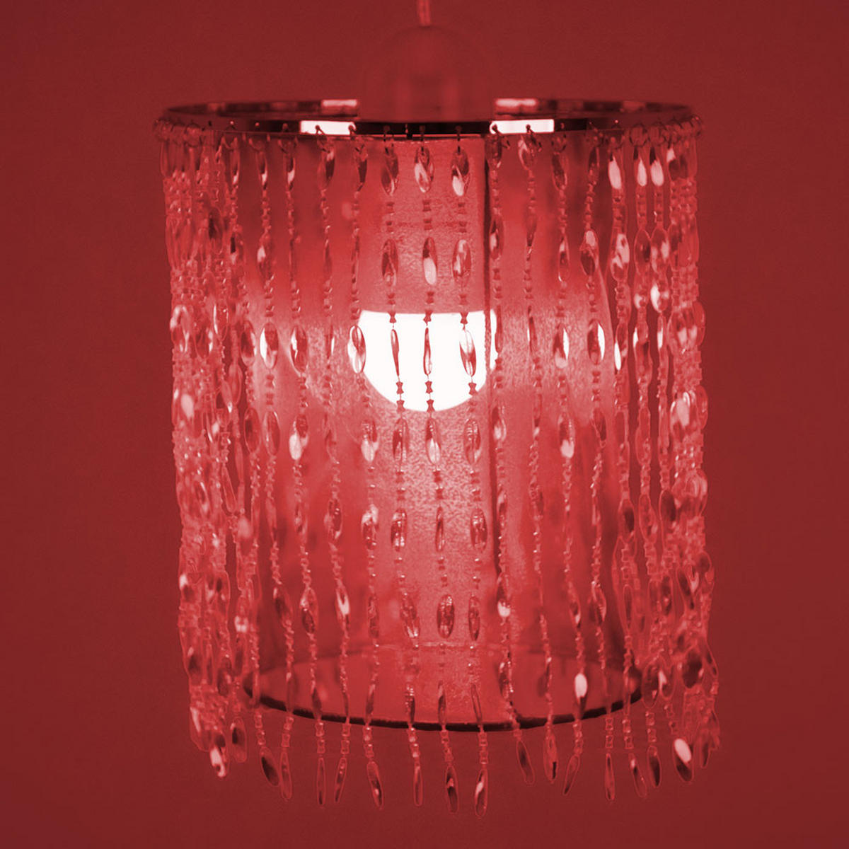 LED DECKENLEUCHTE Metall Rosa Kristalloptik - Rosa, Metall (22.5/22.5/29cm)