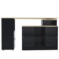 BARTISCH Schwarz - Schwarz, Holzwerkstoff (155/90/32.9cm) - PANGIVO