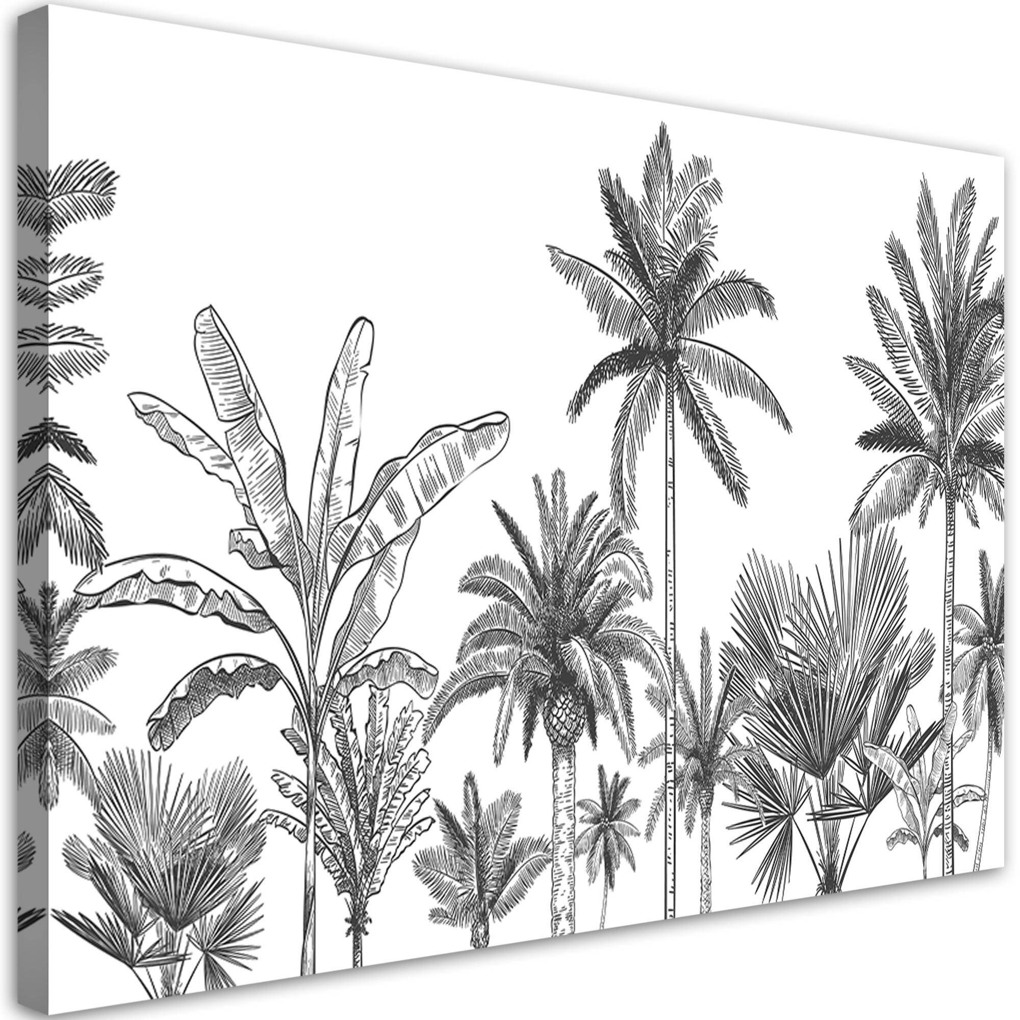 Feeby Wandbild Schwarz 60x40 cm