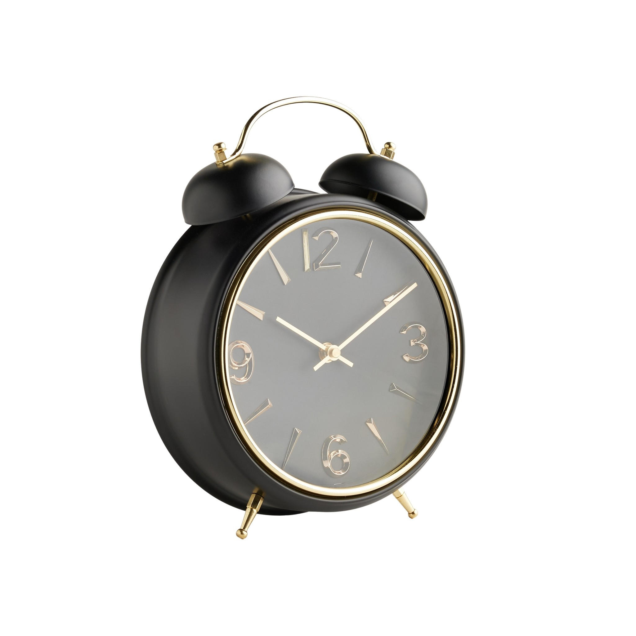 TISCHUHR Trivor 28.5x8cm, Schwarz - Schwarz, Metall (8/1/28.5cm) - home&you