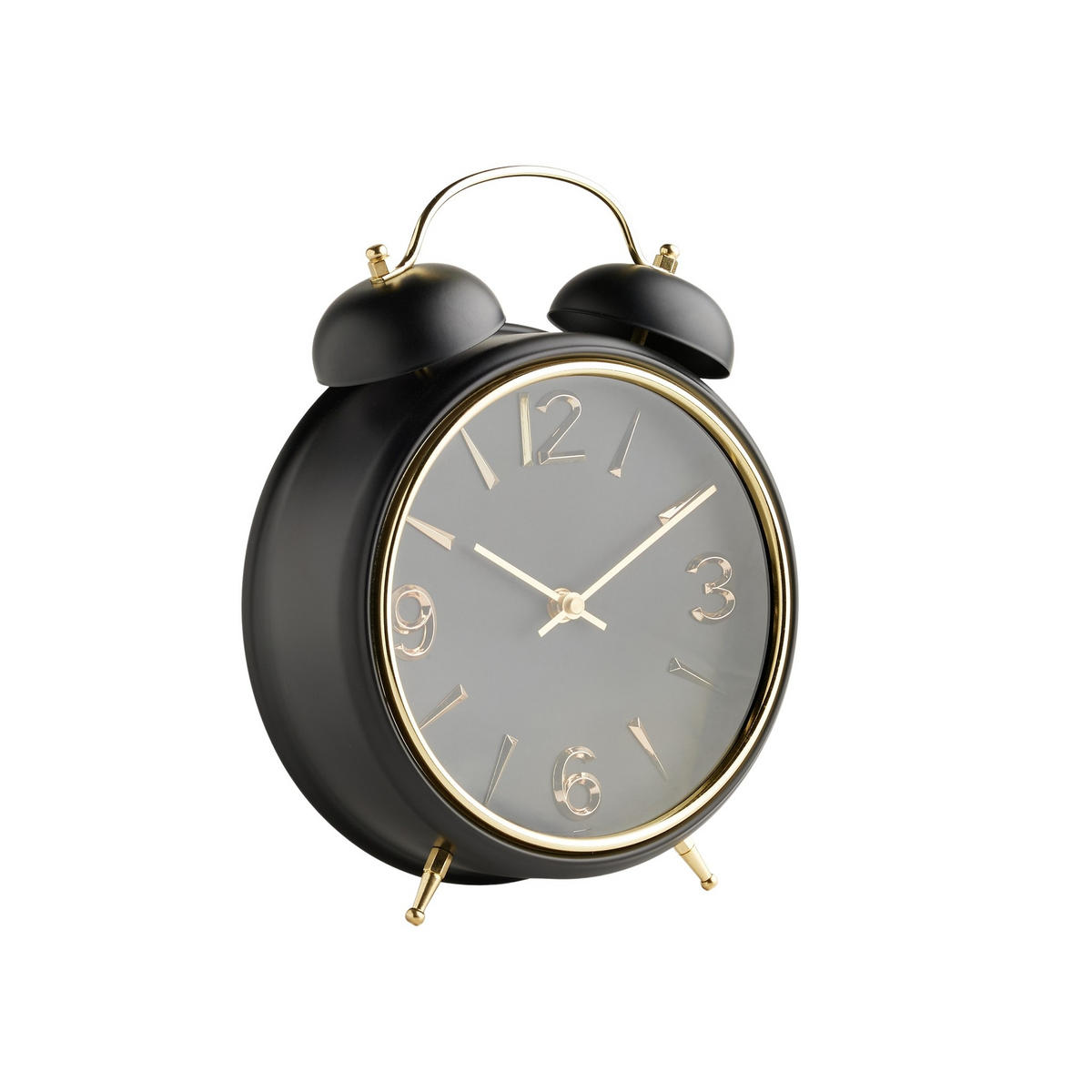 TISCHUHR Trivor 28.5x8cm, Schwarz - Schwarz, Metall (8/1/28.5cm) - home&you