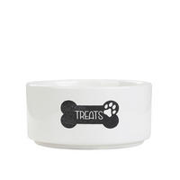 HUNDENAPF Treats 13/5 cm - Weiß, Keramik (13/13/5cm) - Homla