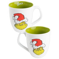 KAFFEEBECHER The Grinch Weiß/Grün 350 ml - Grün, Keramik (0.35L) - United Labels