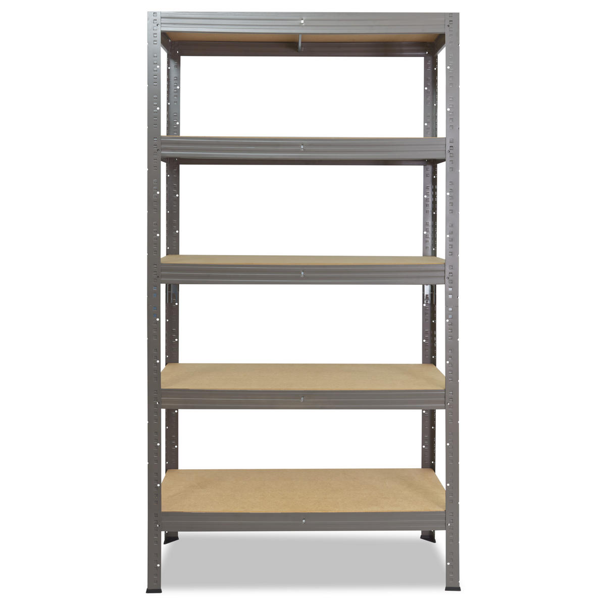 SCHWERLASTREGAL PRO 200x50x30 cm in grau mit 5 Böden und 200 kg Traglast pro Boden - Grau, Metall (50/200/30cm) - shelfplaza