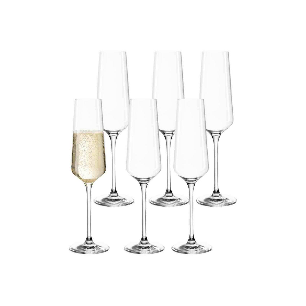 GLÄSERSET BIER, SEKT, WEIN Puccini transparent 30er Set - Transparent, Glas - Leonardo Living