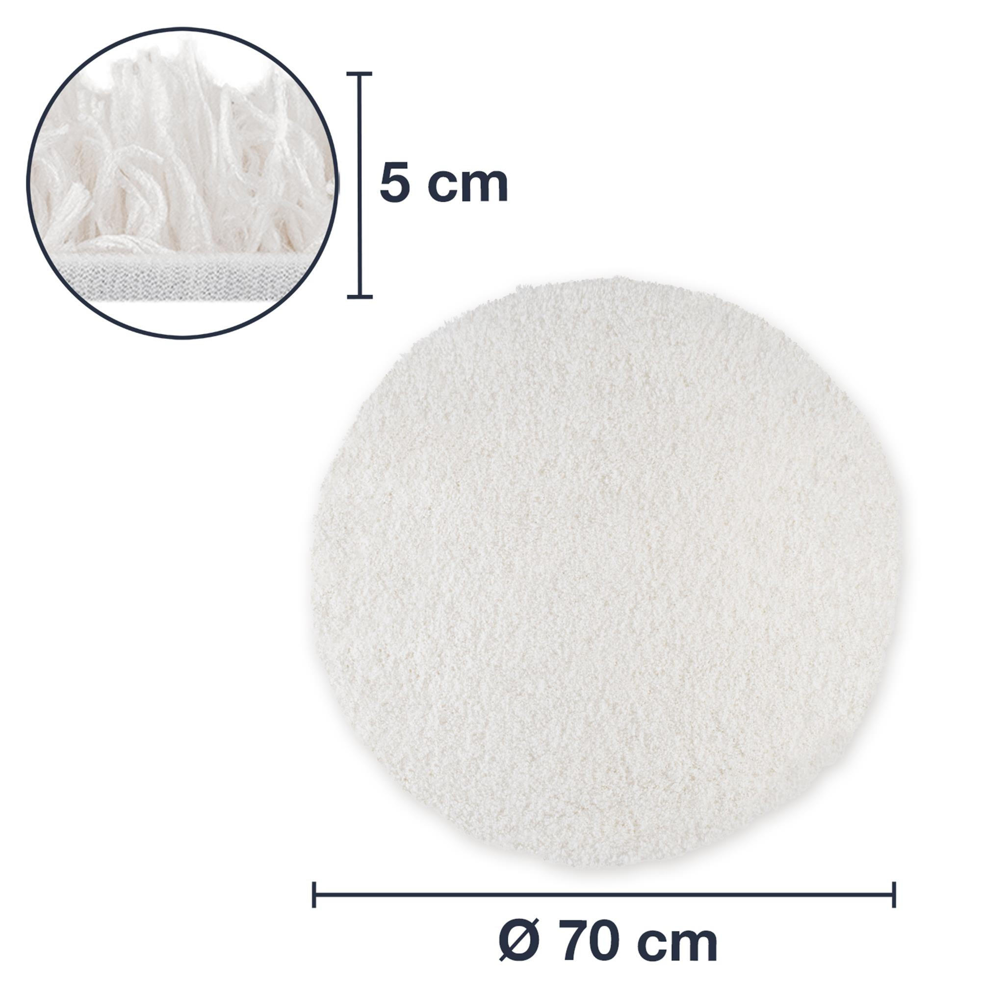 BADEZIMMERTEPPICH VIENNA - Weiß, Textil (70/70cm) - WohnDirect
