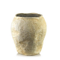 KVĚTINÁČ YARINE, poliresin, 26/26/37cm - béžová, plast (36/44/36cm) - Mondex