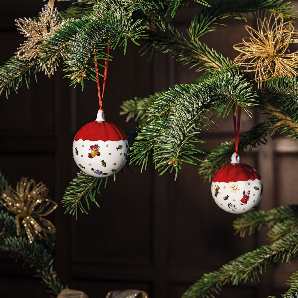 KUGEL Toy's Delight Decoration bunt ø 6,3 cm 6er Set - Multicolor, Keramik (6.3/7.8/6.3cm) - Villeroy & Boch