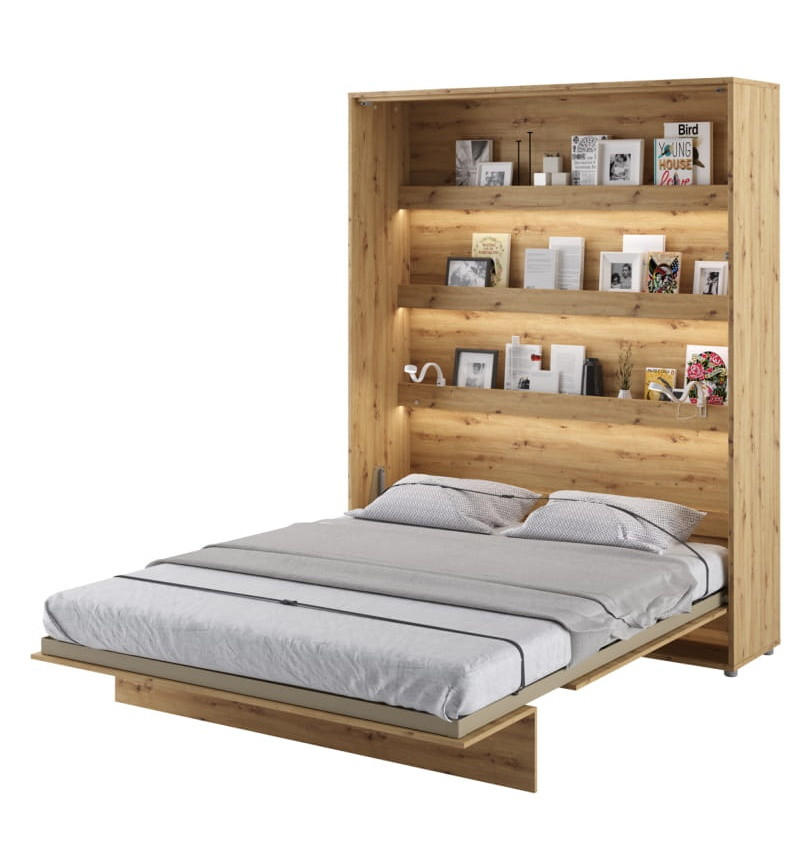 SCHRANKBETT Vertical BED CONCEPT 180x200 Eiche Artisan - Eiche Artisan, Holzwerkstoff (180/200cm) - Compleo24