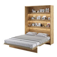 SCHRANKBETT Vertical BED CONCEPT 180x200 Eiche Artisan - Eiche Artisan, Holzwerkstoff (180/200cm) - Compleo24