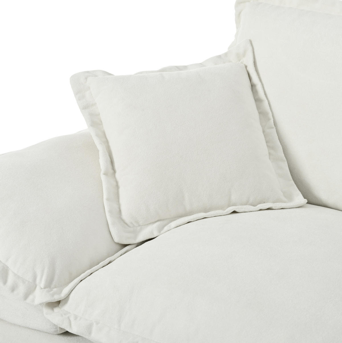 2-SITZER Sofa 194/82/90 cm mit abnehmbaren Armlehnen und Chenille-Bezug, Beige - Beige, Textil (194/90/82cm) - Redom