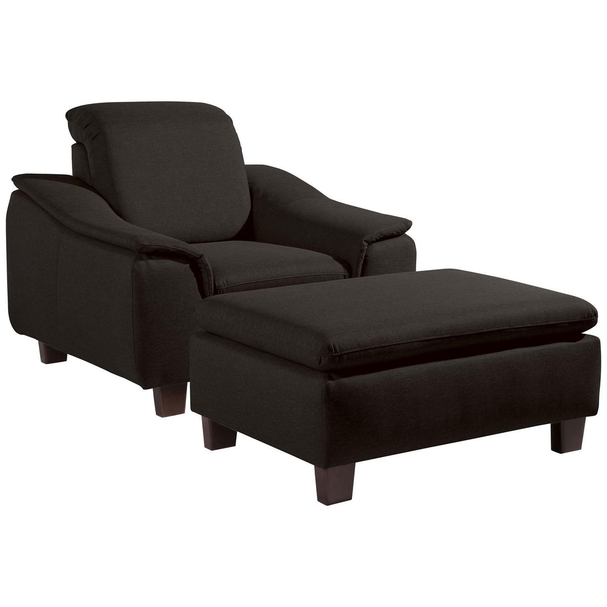 POLSTERSESSEL Kaylil Flachgewebe schoko - Mokka, Kunststoff (87/82/100cm) - 58aufmkessel