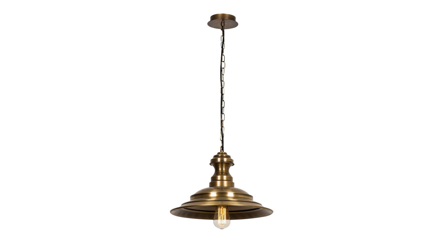 HÄNGELAMPE CAPRI Bronze Metall - Bronzefarben, Metall (39/39/115cm) - KAWOLA