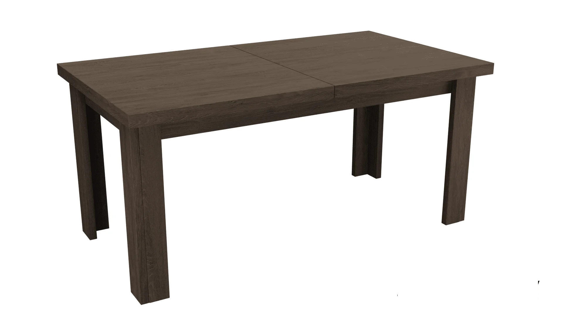 ESSTISCH ausziehbar 160-200 cm Esche dunkel - Dunkelbraun, Holzwerkstoff (160/90/75cm)