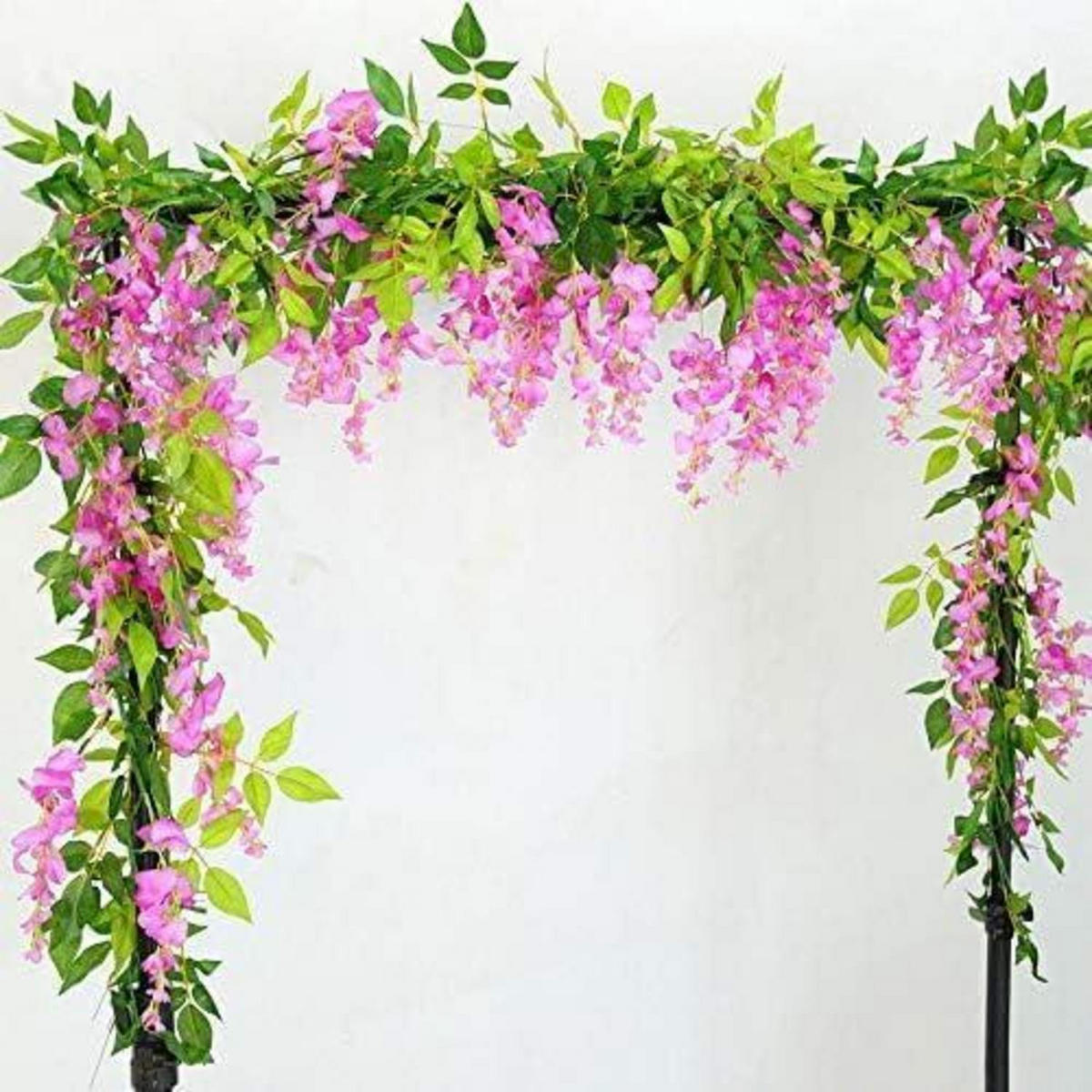 KÜNSTLICHE Blumen Ranken 2 Stück 1.8 m Rosa - Rosa, Kunststoff (15cm)