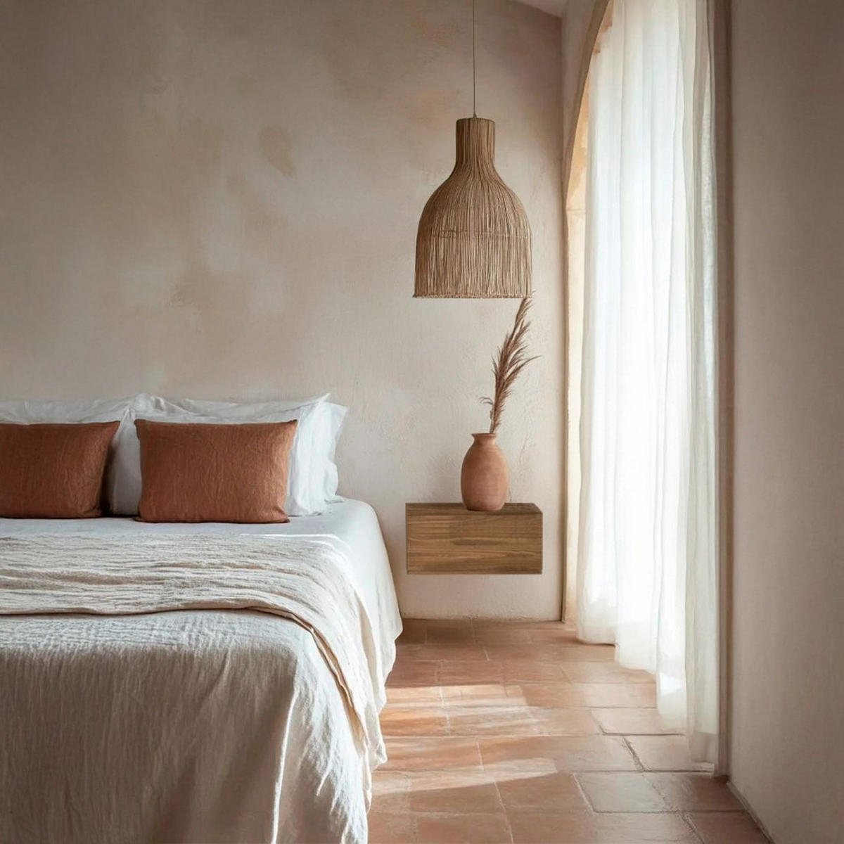 SCHWEBENDER NACHTTISCH Kari Natürlich 45 cm x 25 cm - Naturfarben, Holz (45/25/30cm)