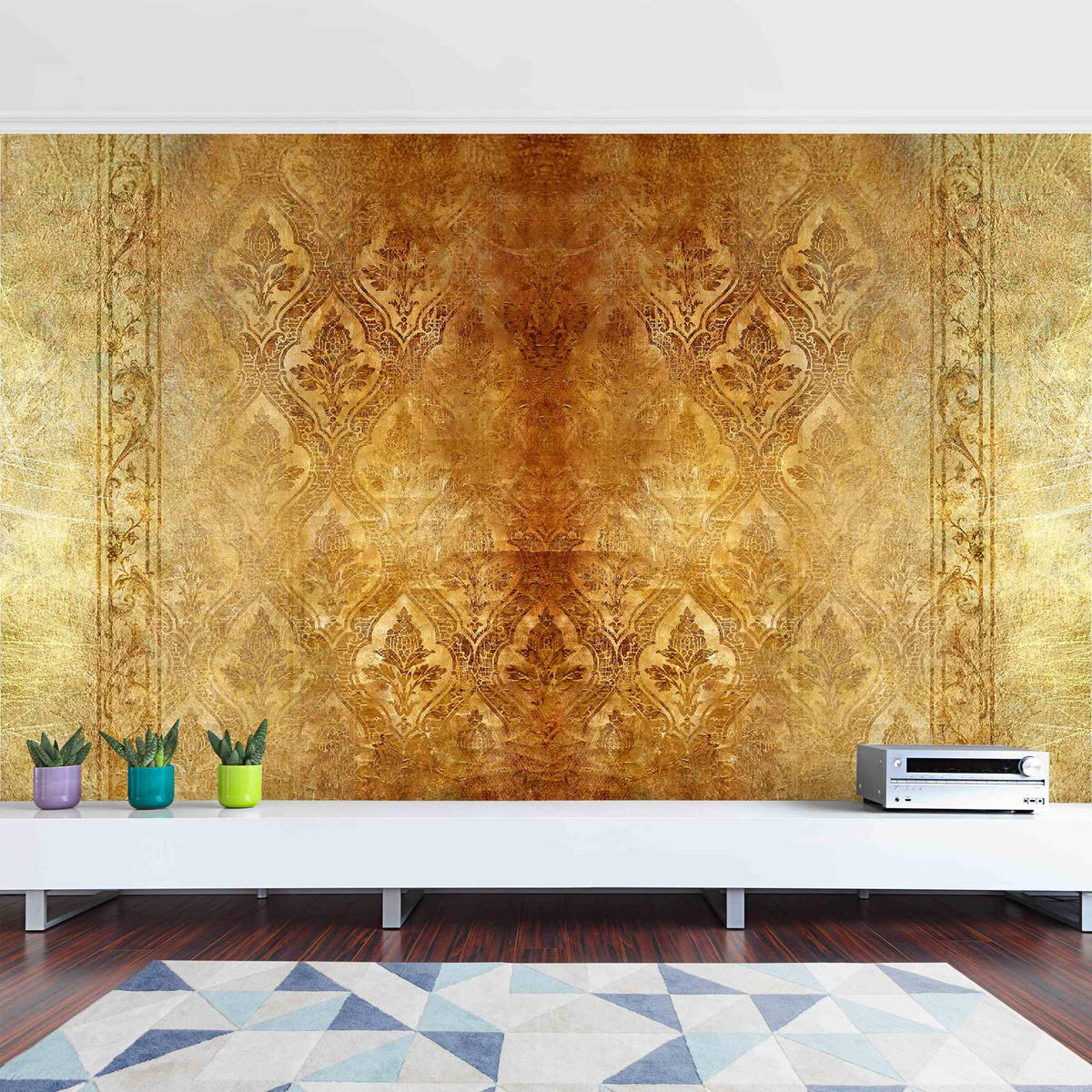 FOTOTAPETE The 7 Virtues - Faith 384/255 cm - Goldfarben, Papier (384/255cm) - Bilderwelten