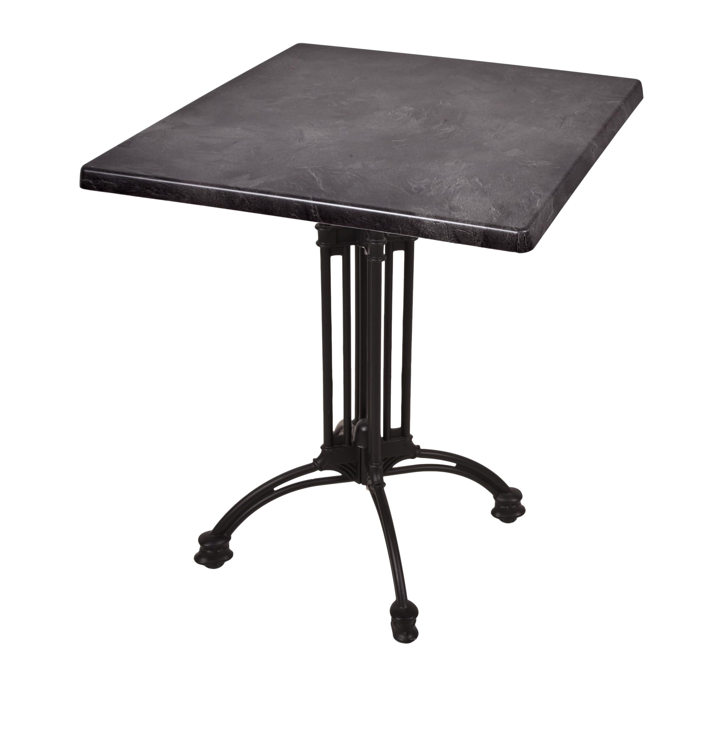 BISTROTISCH Jelena 70x70cm Quadratisch Schwarz Holz Cafétisch - Schwarz, Holz (70/70/61cm) - DELUKE