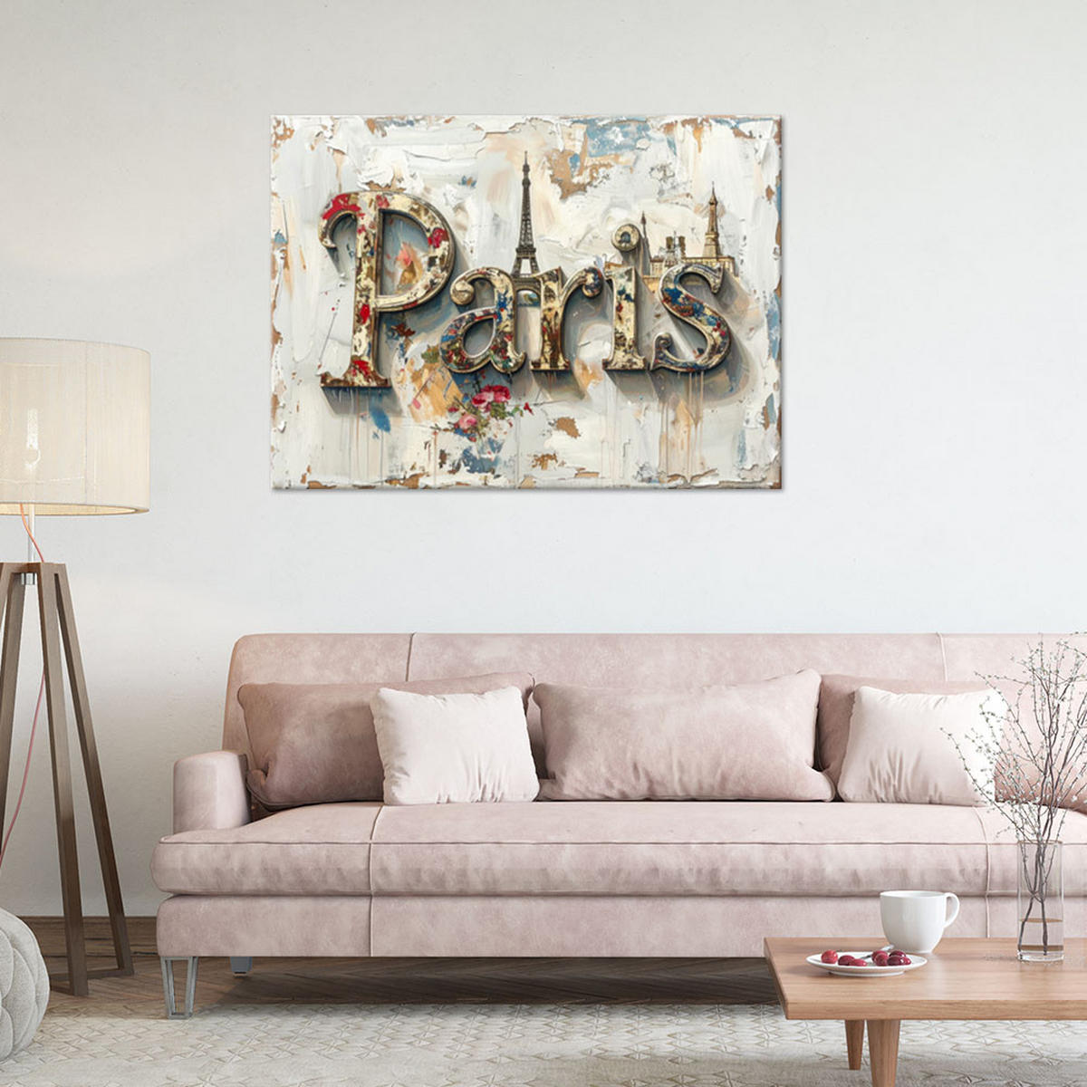 LEINWANDBILD Inschriften und Zitate 100x70cm - Beige, Textil (100/70cm) - Feeby