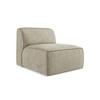 SOFAELEMENT Chenille Stoff Beige - Beige/Schwarz, Holzwerkstoff/Kunststoff (80/70/102cm) - Makamii