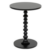 COUCHTISCH mit dekorativem Bein Alix Schwarz 38/38/50 cm - Schwarz, Holzwerkstoff (38/38/50cm) - Atmosphera Createur d´interieur