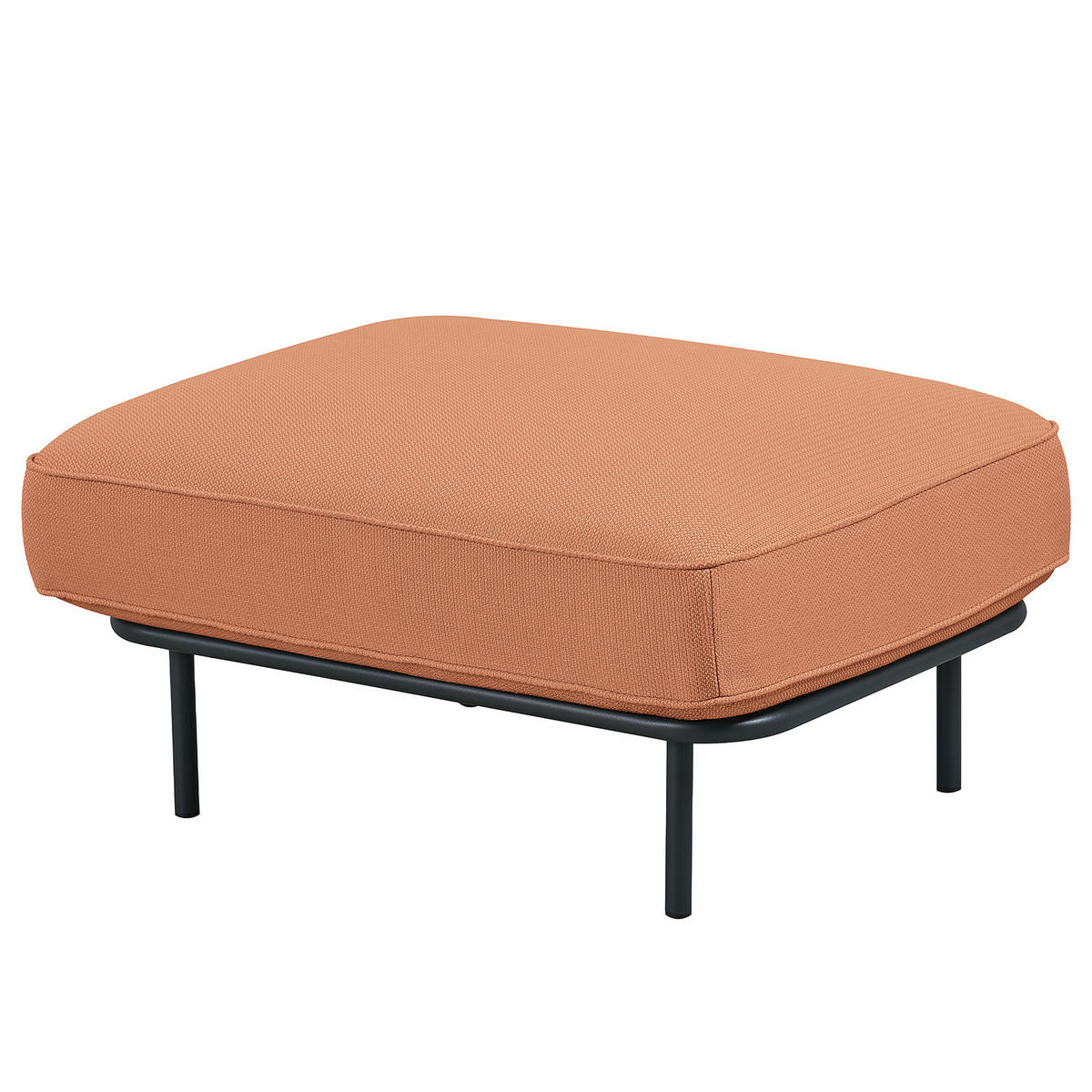 OUTDOOR-HOCKER - Rosa, Textil/Metall (85/45/64cm) - home24