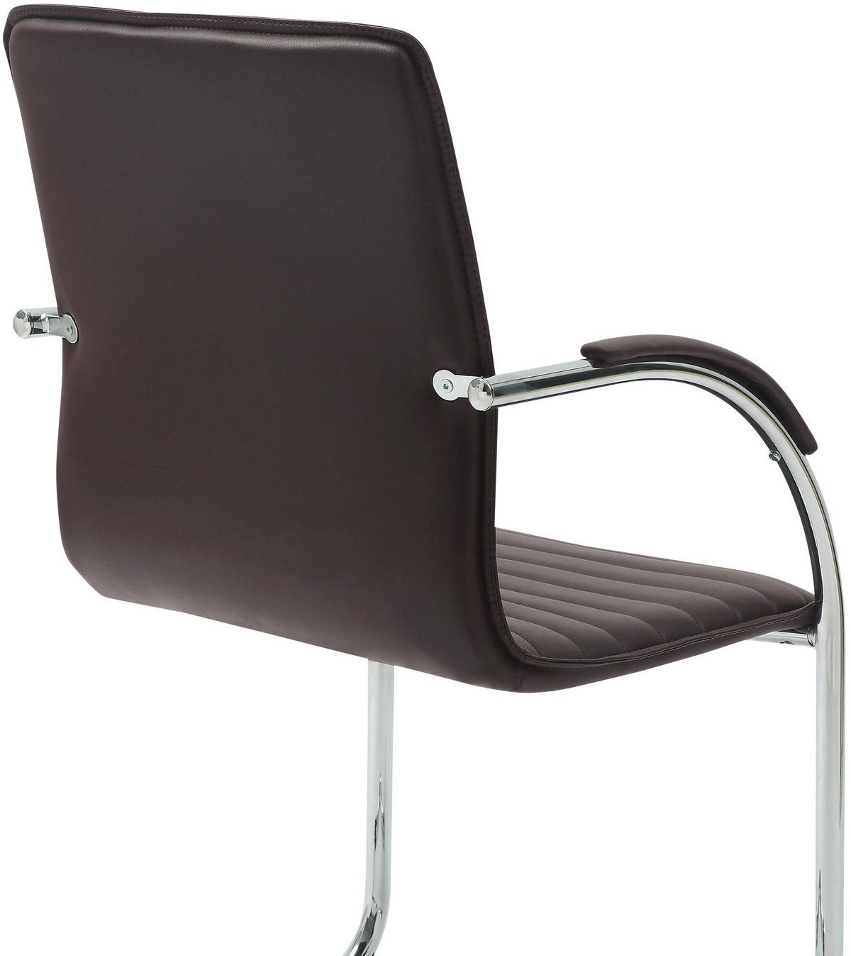 SCHWINGSTUHL 2er Set Lederlook braun - Braun, Textil/Metall (56/95/60cm) - CLP