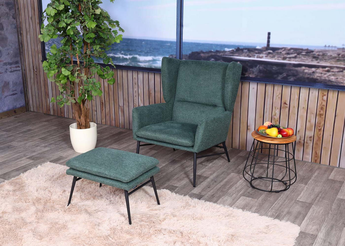 LOUNGE-SESSEL Grün - Grün, Textil (73/96/82cm) - MCW