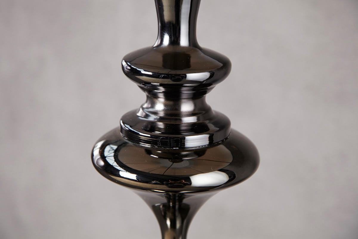STEHLEUCHTE LUCIE Metall Schwarz 160 cm - Schwarz, Metall (40/40/160cm) - riess-ambiente