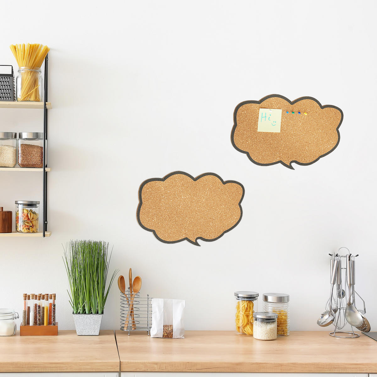 2XKORKPINNWAND - Braun, Naturmaterialien (44/29/1cm) - Relaxdays