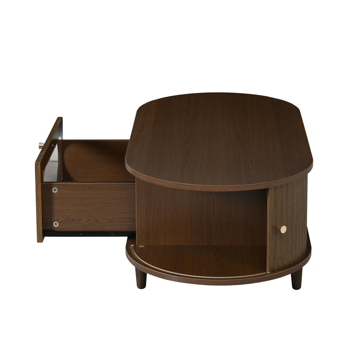 COUCHTISCH Walnuss - Braun, Holzwerkstoff (100/50/36cm)