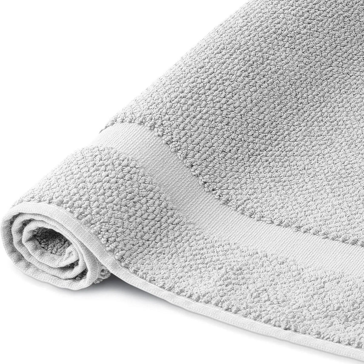 BADVORLEGER Spa Silbergrau 60 x 100 cm - Hellgrau, Textil (60/100cm) - Herzbach Home