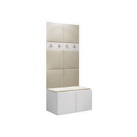 GARDEROBEN-SET Orion IV - Beige/Weiß, Holzwerkstoff/Kunststoff (84/186/46cm) - MIRJAN24