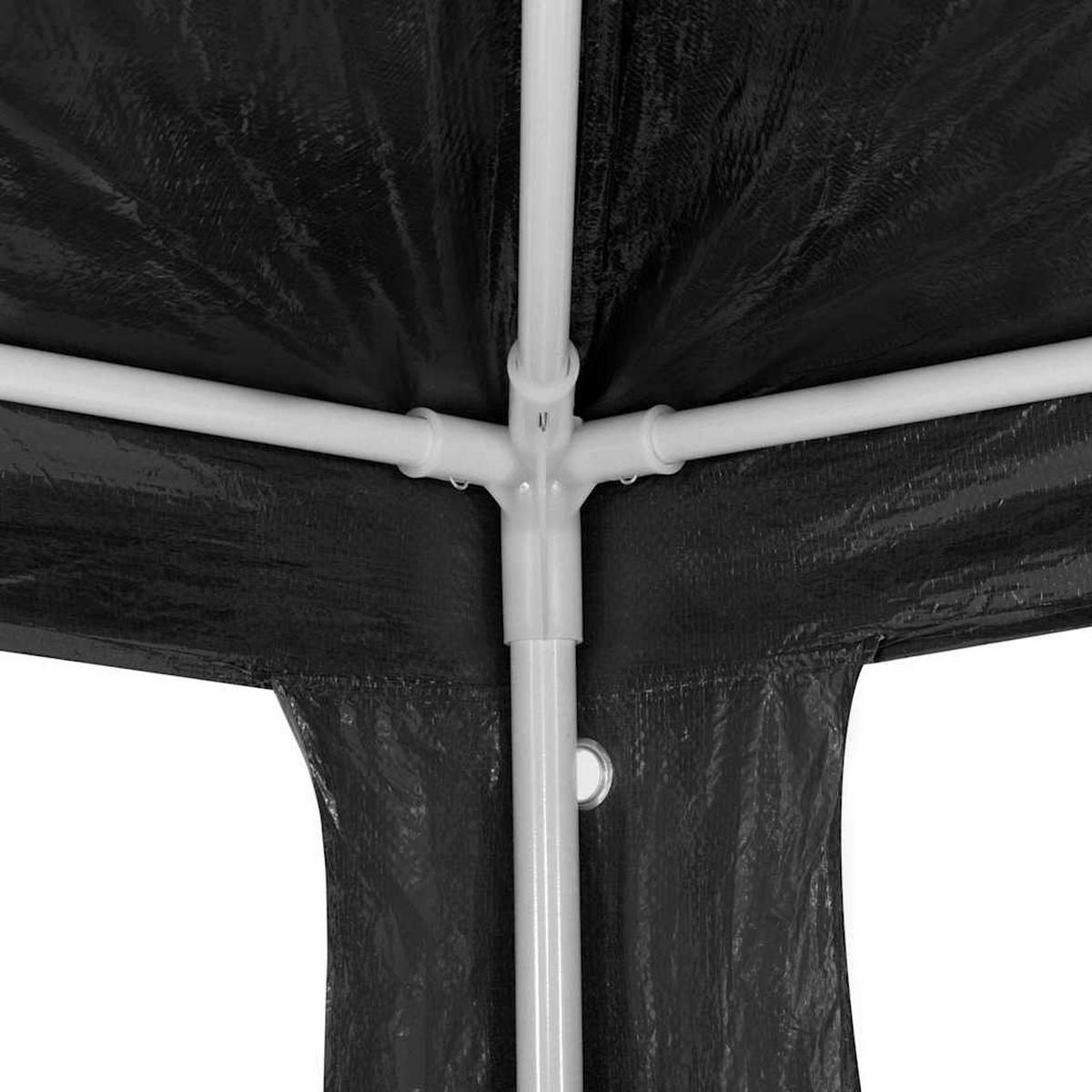 PARTYZELT 3/4 M Pe Anthrazit - Anthrazit, Kunststoff (300/255/400cm) - vidaXL